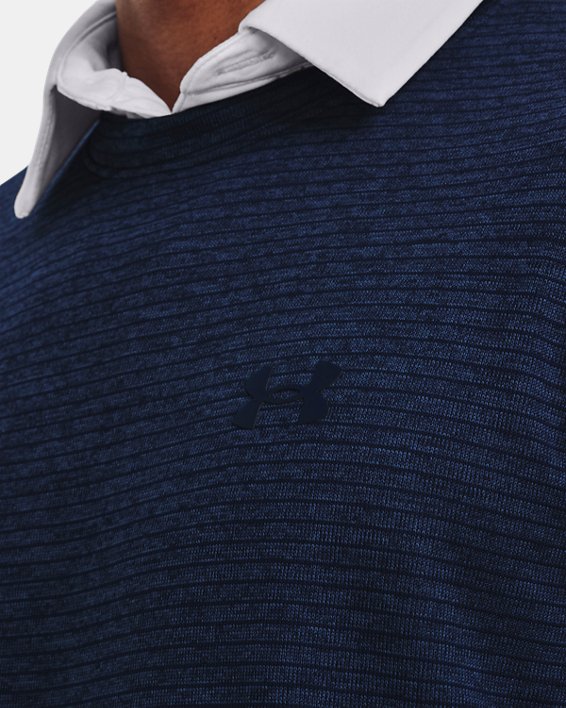 Herren UA Storm SweaterFleece mit Rundhalsausschnitt, Navy, pdpMainDesktop image number 2
